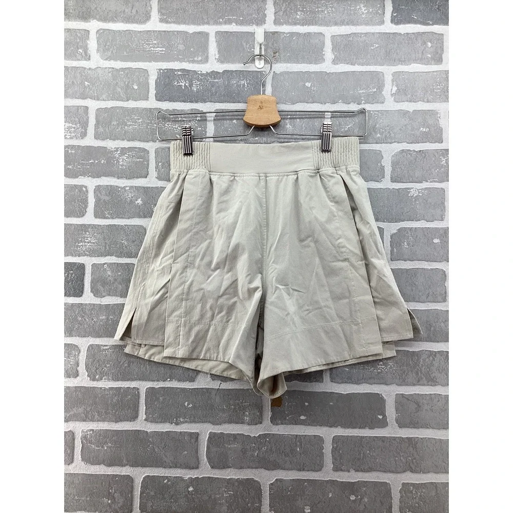 Lululemon Lab High Rise Athletic Shorts Beige Tan XS‎ LW7CPIS